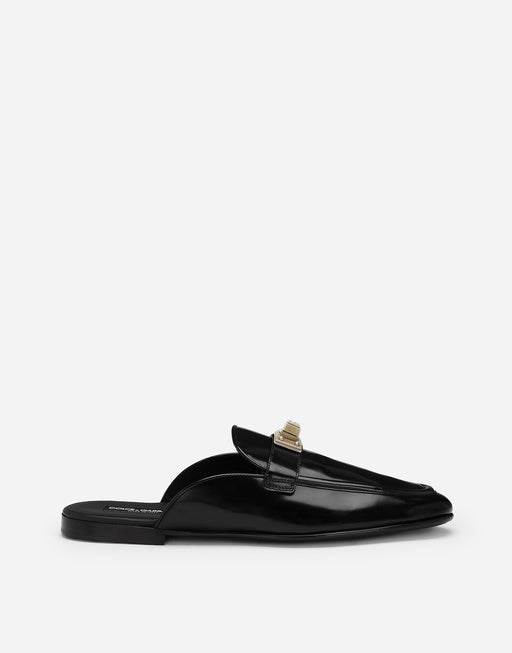 BRUSHED CALFSKIN MULES