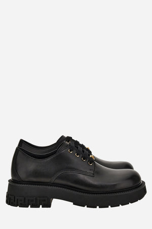 Versace Tank Laced Up In Calf Leather