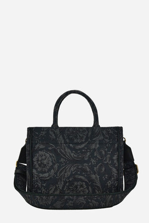 Athena Small Tote In Embroidery Jacquard  Barocco-Calf Leather