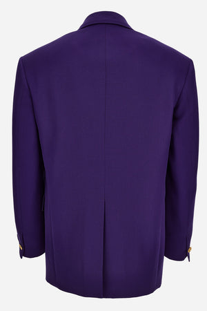 Formal Jacket In Grain De Poudre Wool Fabric