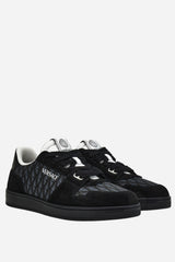 New Basket Sneakers In Suede+Jacquard V+Calf Leather