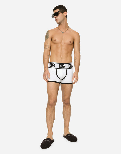 TWO-WAY STRETCH JERSEY BOXERS WITH DG LOGO