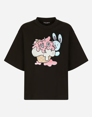 T-SHIRT WITH GIANPIERO D’ALESSANDRO PRINT