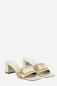 Theia Mule In Fabric-Calf Leather