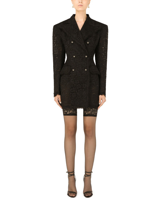 DOUBLE-BREASTED CORDONETTO LACE JACKET