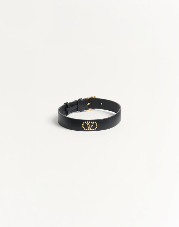 Choker Valentino Garavani Vlogo Signature In Pelle E Metallo