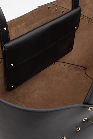 BORSA SHOPPING VALENTINO GARAVANI ROCKSTUD WISPY IN VITELLO 