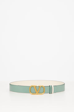 Cintura Reversibile Vlogo Signature In Vitello Lucido 30 Mm