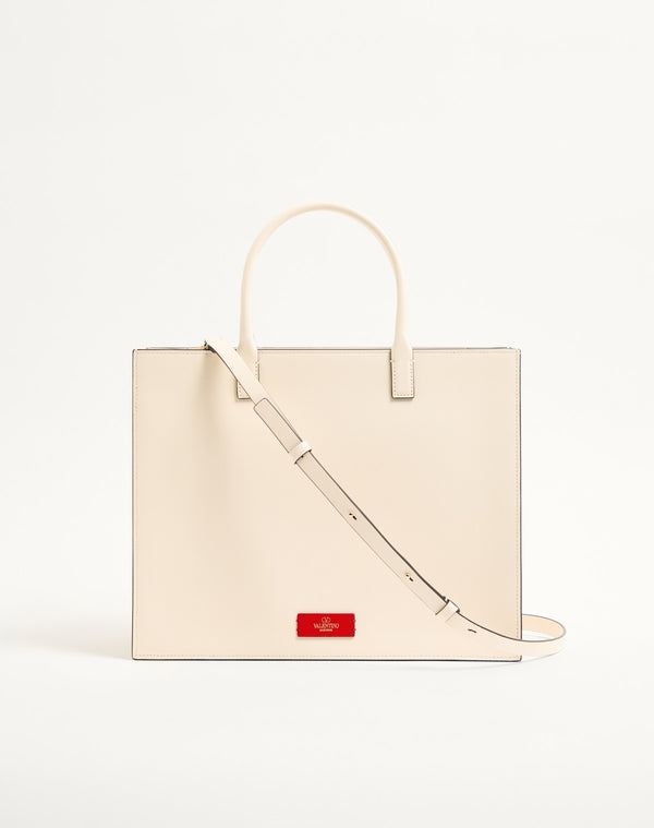 BORSA SHOPPING VLOGO WALK IN VITELLO
