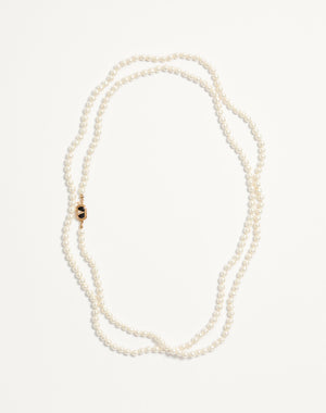 Collana Ovalette in Metallo con Smalto, Cristallo e Perla  Swarovski®