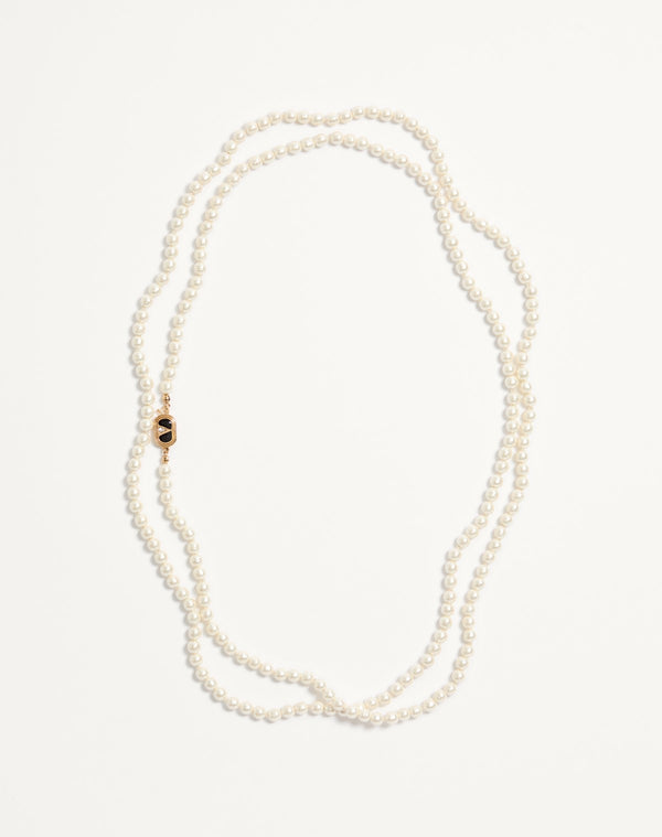 Collana Ovalette in Metallo con Smalto, Cristallo e Perla  Swarovski®