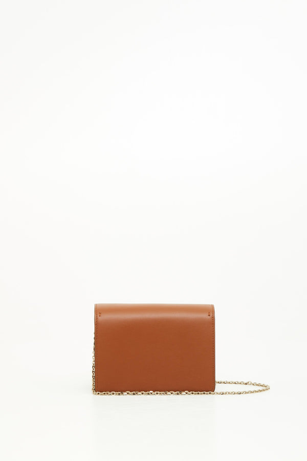 POUCH CON CATENA VLOGO WALK IN VITELLO