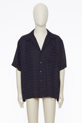 Camicia Da Bowling In Seta Con Motivo Toile Iconographe