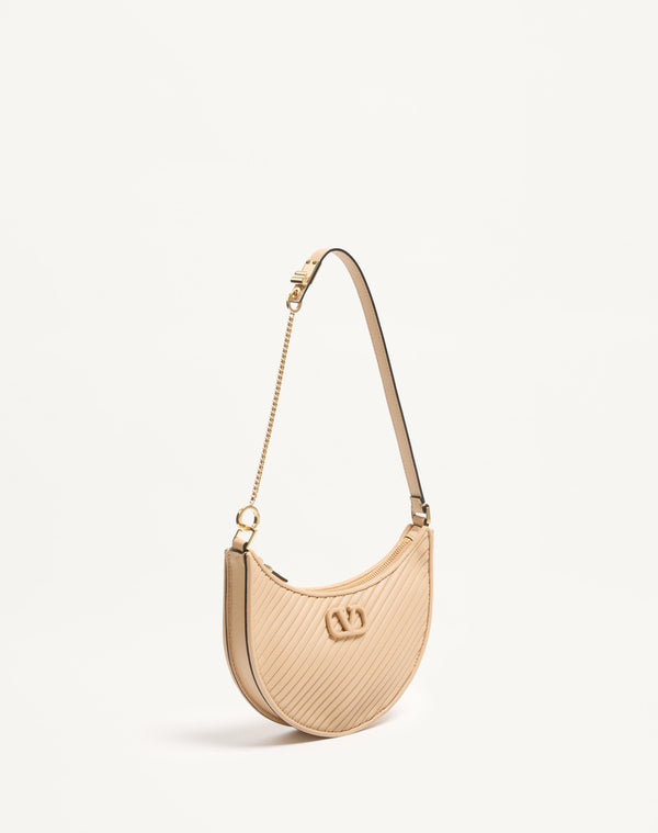 Mini hobo Vsling in nappa plissé