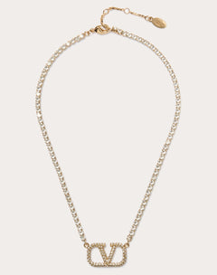 Collana Vlogo Signature In Metallo E Cristalli Swarovski®