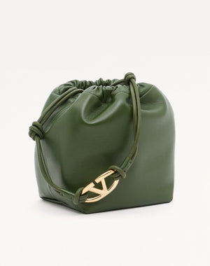 BORSA A SACCHETTO VLOGO POUF IN NAPPA