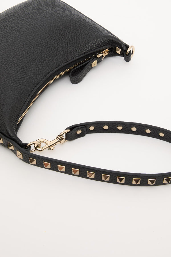 MINI HOBO ROCKSTUD IN VITELLO GRANATO