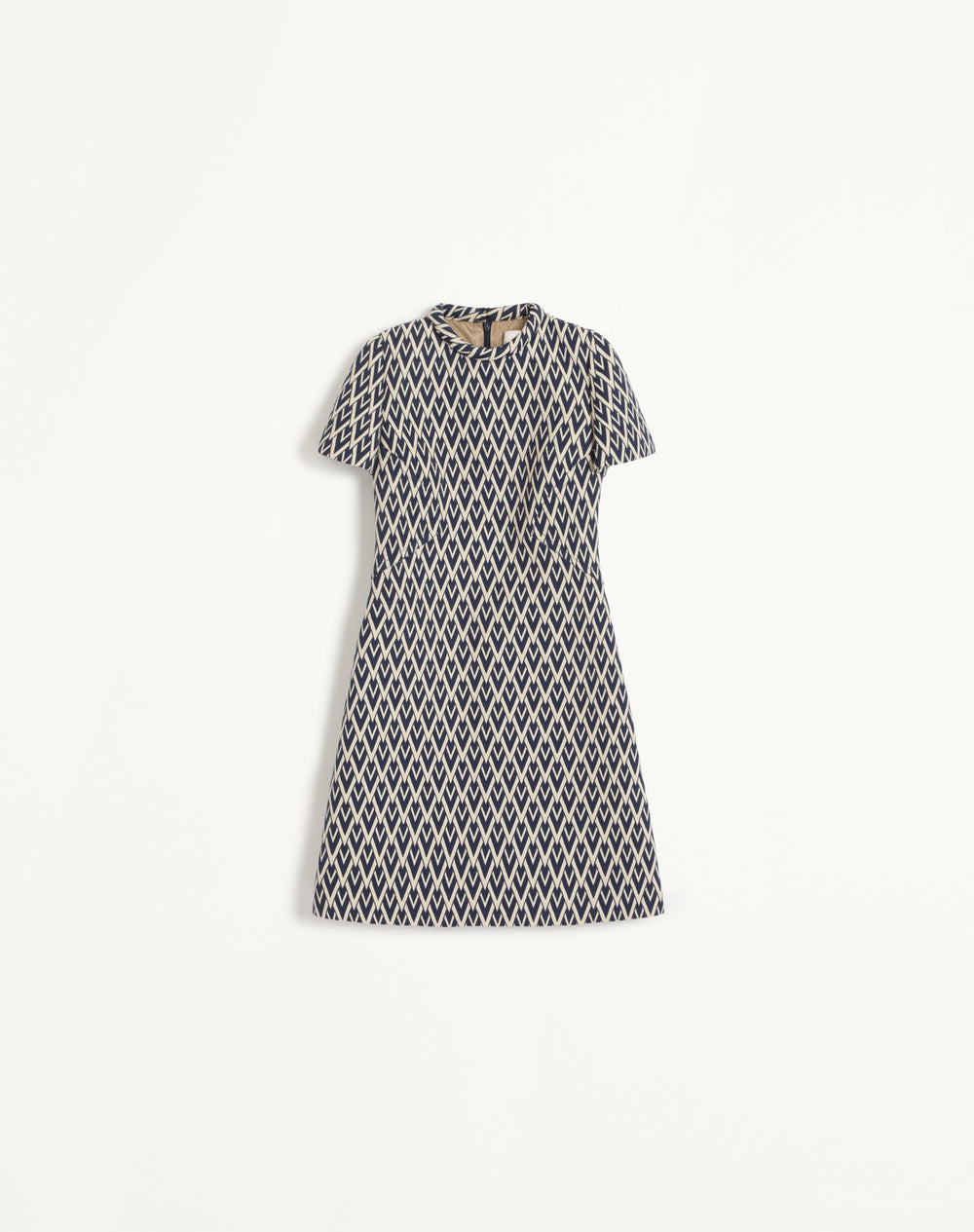 Abito Corto In Jacquard Toute La V 