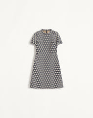 Abito Corto In Jacquard Toute La V