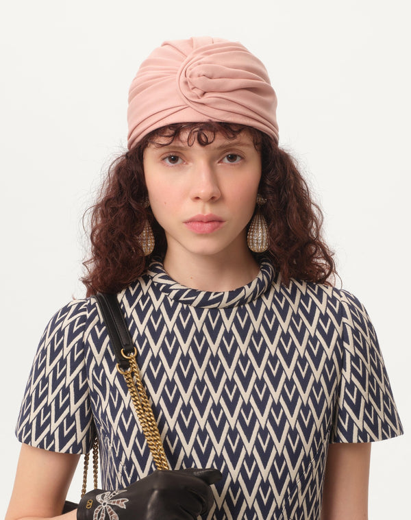 Abito Corto In Jacquard Toute La V 