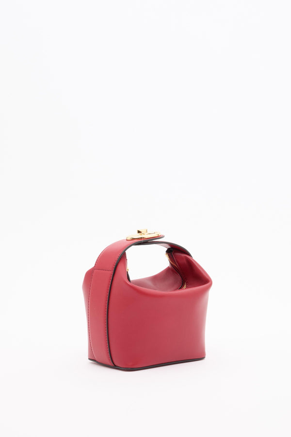 MINI BORSA A MANO VLOGO THE BOLD EDITION IN NAPPA