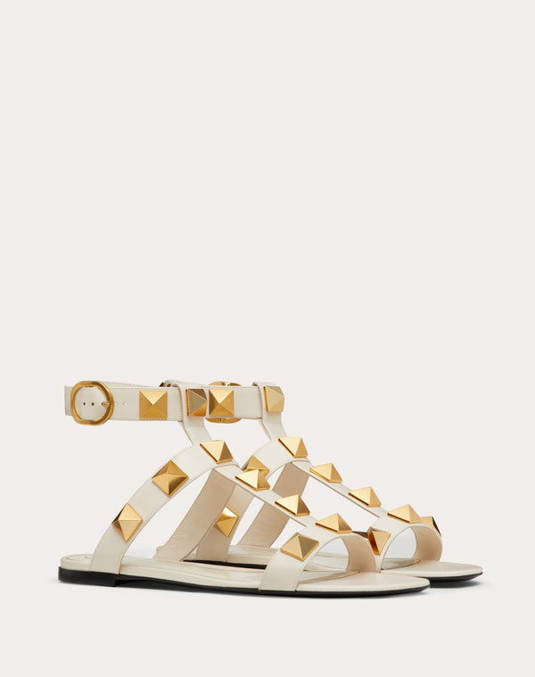 Sandalo Basso Roman Stud In Vitello