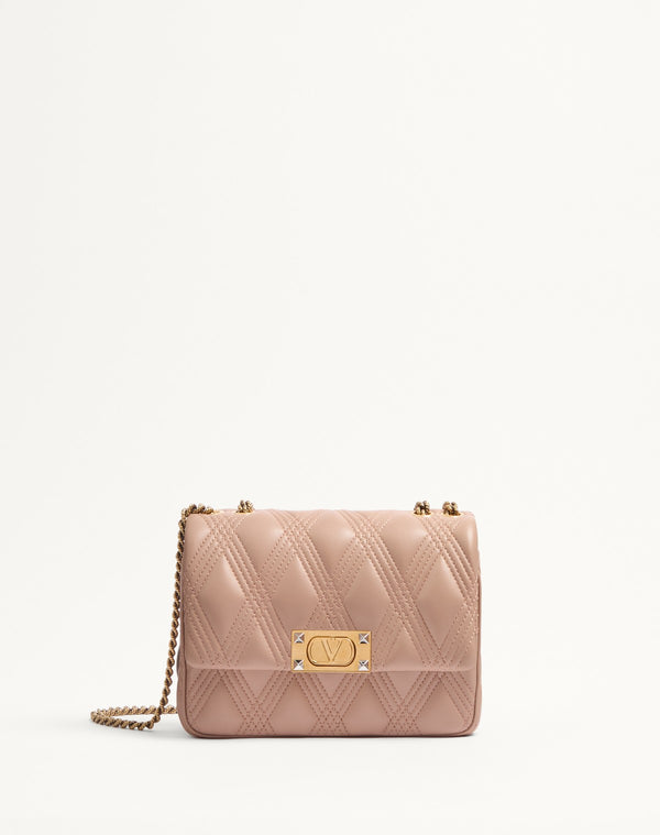 Borsa A Spalla Media Valentino Garavani Quiltie 67 In Nappa Trapuntata