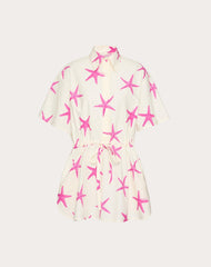 Abito Corto Chemisier In Cotton Popeline