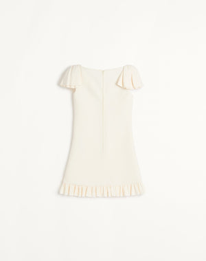 Abito Corto In Crepe Couture 