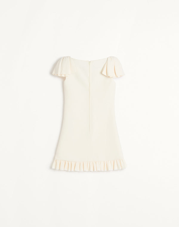 Abito Corto In Crepe Couture 