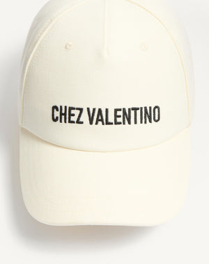 Cappello Baseball Chez Valentino In Cotone