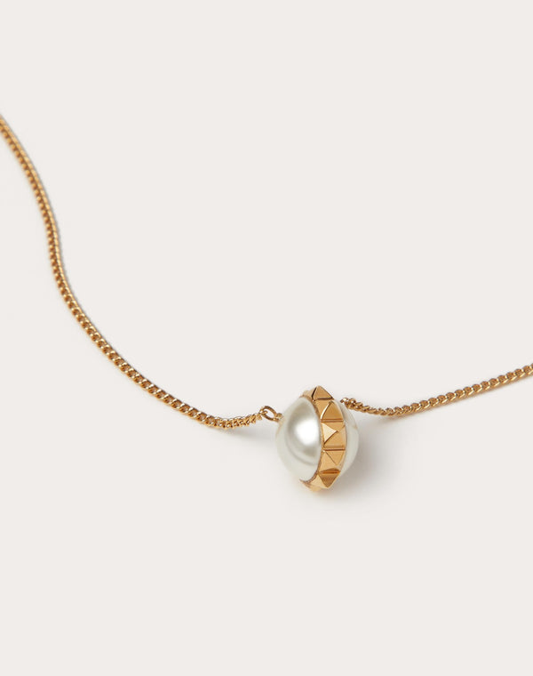 Collana Rockstud In Metallo E Perla Swarovski ®