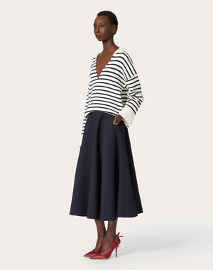 Gonna Midi In Crepe Couture 