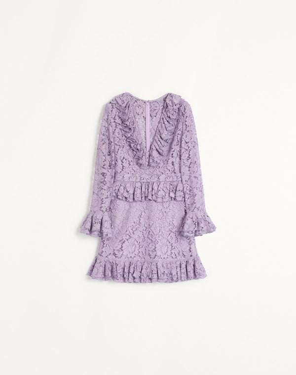 Abito Corto In Heavy Lace