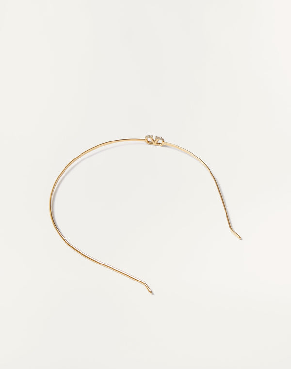 Cerchietto Vlogo Signature In Metallo E Cristalli Swarovski®