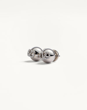 Orecchini Vlogo Signature In Metallo E Cristalli Swarovski®