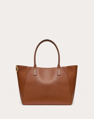 Borsa Shopping Vlogo Side In Vitello Nappato