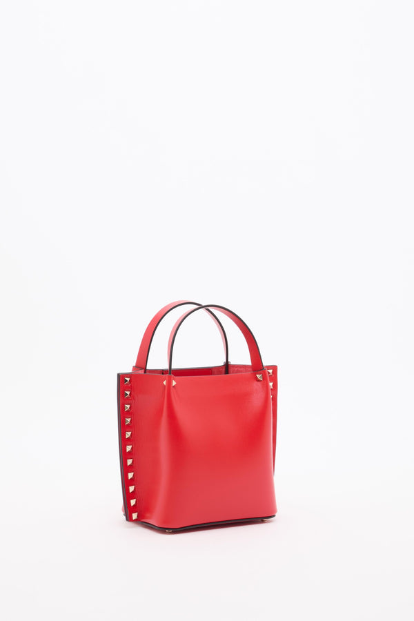 BORSA SHOPPING PICCOLA ROCKSTUD IN VITELLO