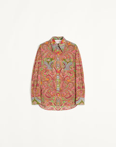 Camicia In Mussola Cachemire Voyage Imaginaire