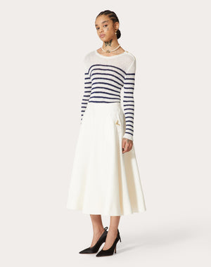 Gonna Midi In Crepe Couture 