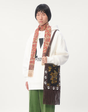 Felpa In Cotone Con Cappuccio E Stampa Chez Valentino