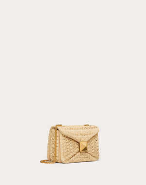 Borsa Con Catena One Stud In Rafia