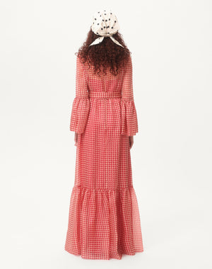 Abito Da Sera In Organza Vichy Opticool 