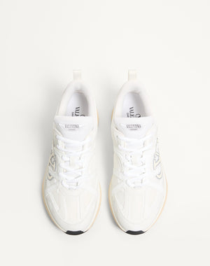 Sneaker Low Top Vlogo Easyjog In Vitello E Tessuto