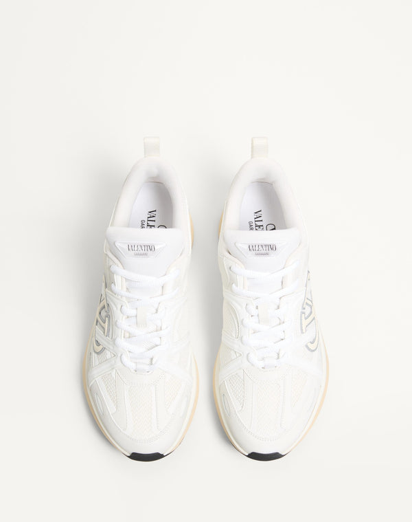 Sneaker Low Top Vlogo Easyjog In Vitello E Tessuto
