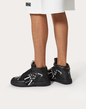Sneaker Mid-Top Vl7N In Vitello E Nastri