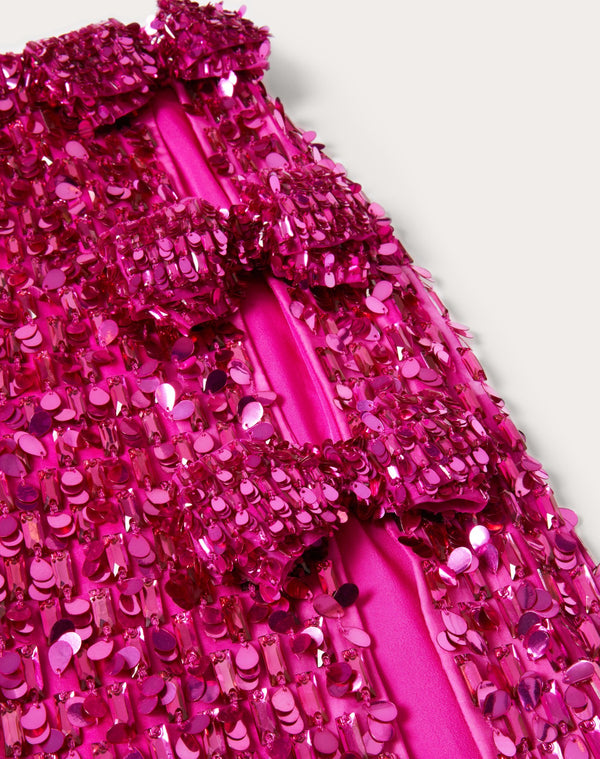 Gonna In Organza Ricamata 