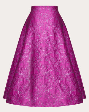 Gonna Midi In Broccato Metamorphos Tulips 