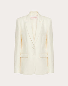 Blazer In Crepe Couture Toile Iconographe 