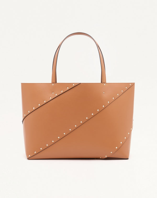 BORSA SHOPPING VALENTINO GARAVANI ROCKSTUD WISPY IN VITELLO 